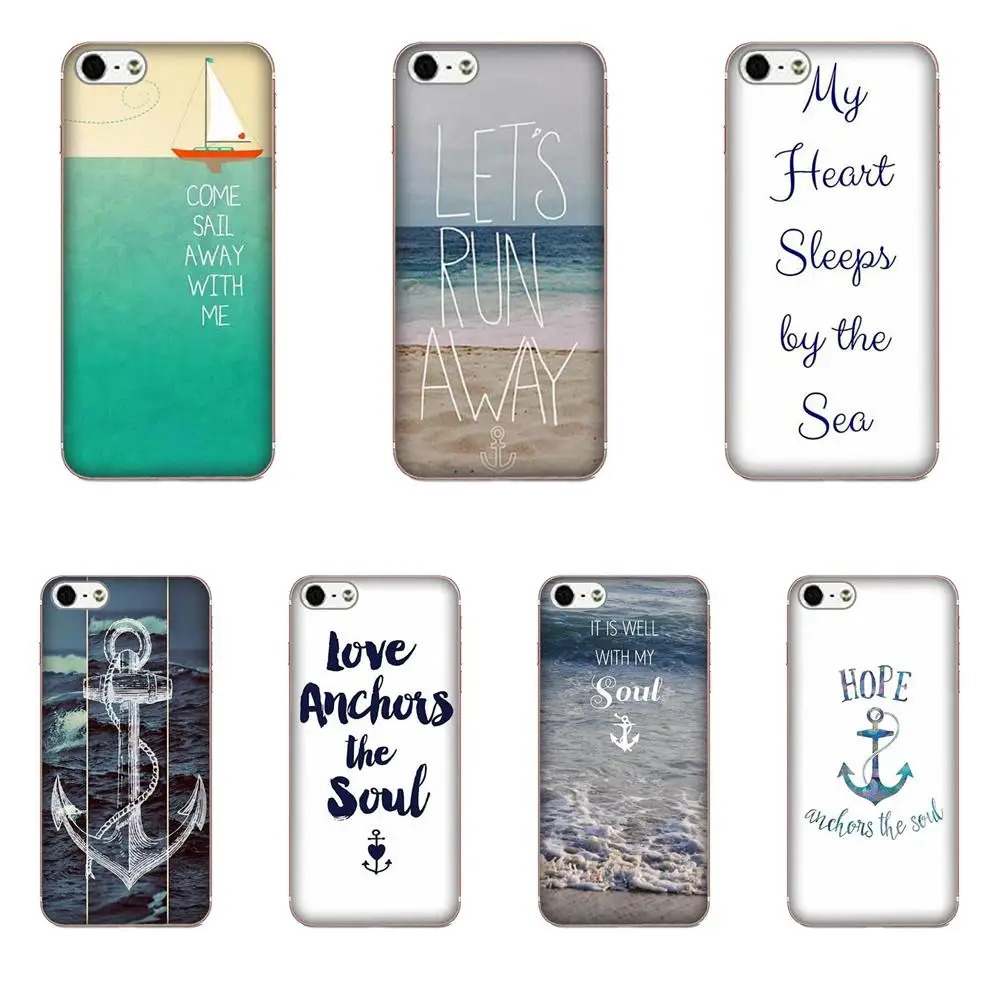 Для Huawei Mate 7 8 9 10 20 P8 P9 P10 P20 P30 Lite Plus Pro 2017 мягкие чехлы из ТПУ Lets Run Away Anchor Beach