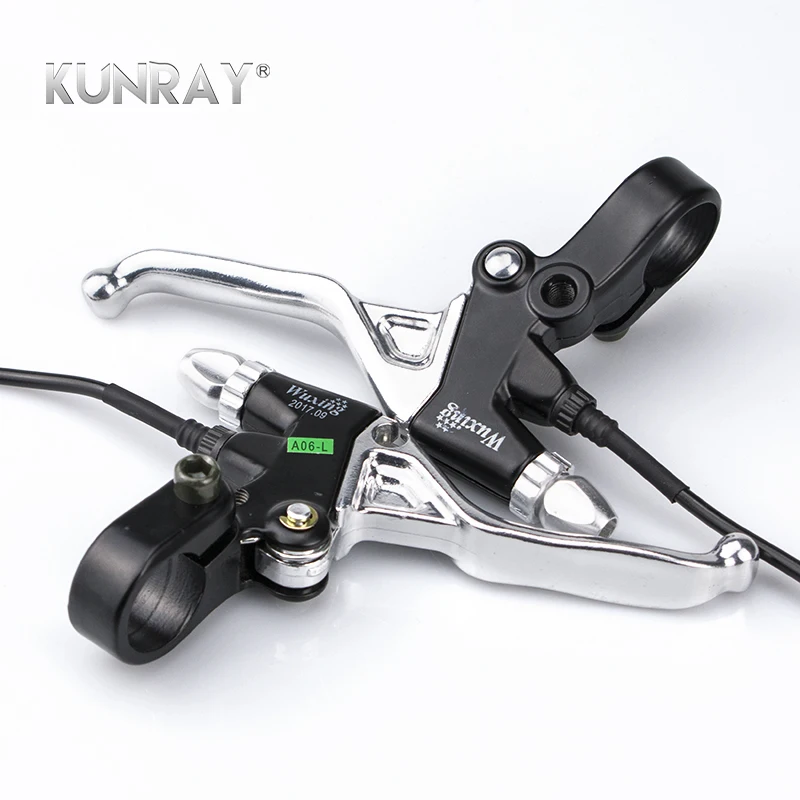 Tanie RoHS Wuxing 49PDD elektryczny hamulec ze stopu aluminium Ebike hamulec elektryczny rower e skuter odciąć moc hamulca uchwyt części