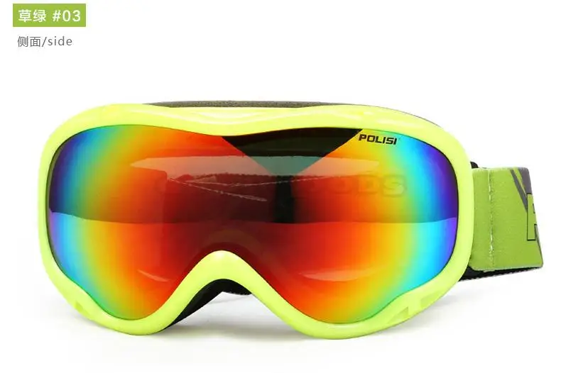 POLISI очки для лыж и сноуборда поляризационные уличные скейт снежные очки мужские женские двухслойные анти-противотуманные линзы снегод очки