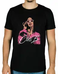 2019 Летняя мода Cardi B все розовые футболки Bartier Cardi офсетная Kodak желтая Мужская и женская черная футболка в стиле хип-хоп