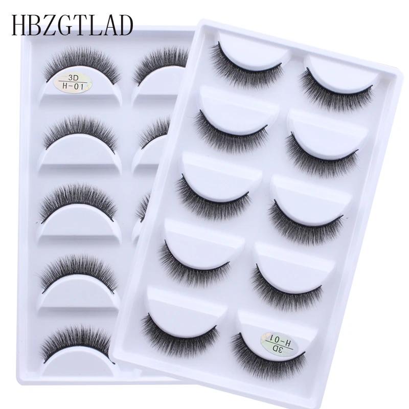 Ferramentas de Beleza Caixa Vison Cabelo Natural Cruz Cílios Postiços Longo Bagunçado Maquiagem Falso Olho Extensão Compõem Maquiar 50 - 100 3d 1 Beleza e saúde