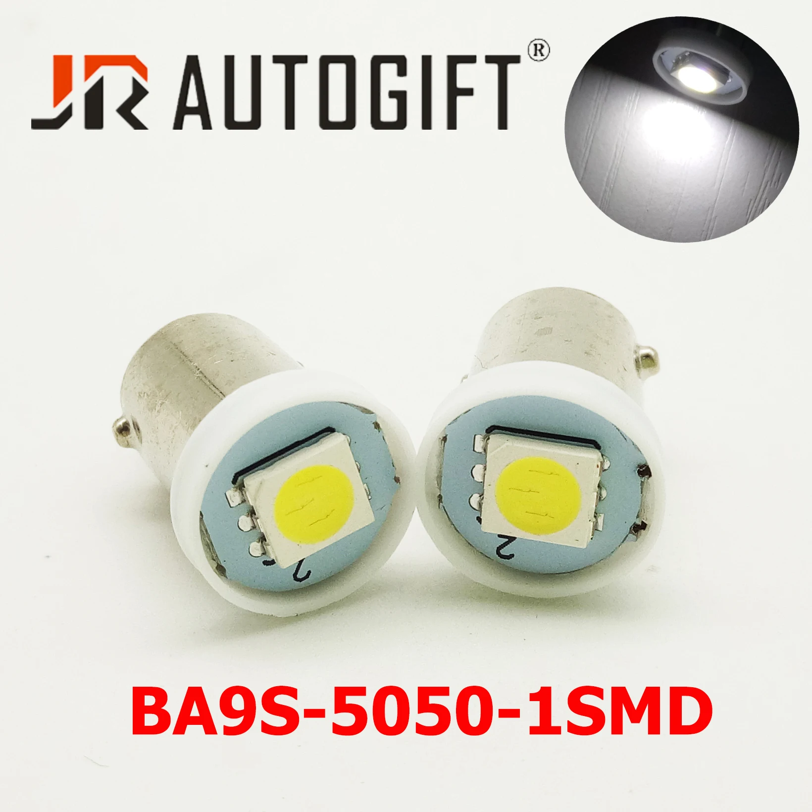 Светодиодный светильник BA9S 5050 1SMD 1 10 шт. белый/синий/красный/желтый/зеленый/12/24 в