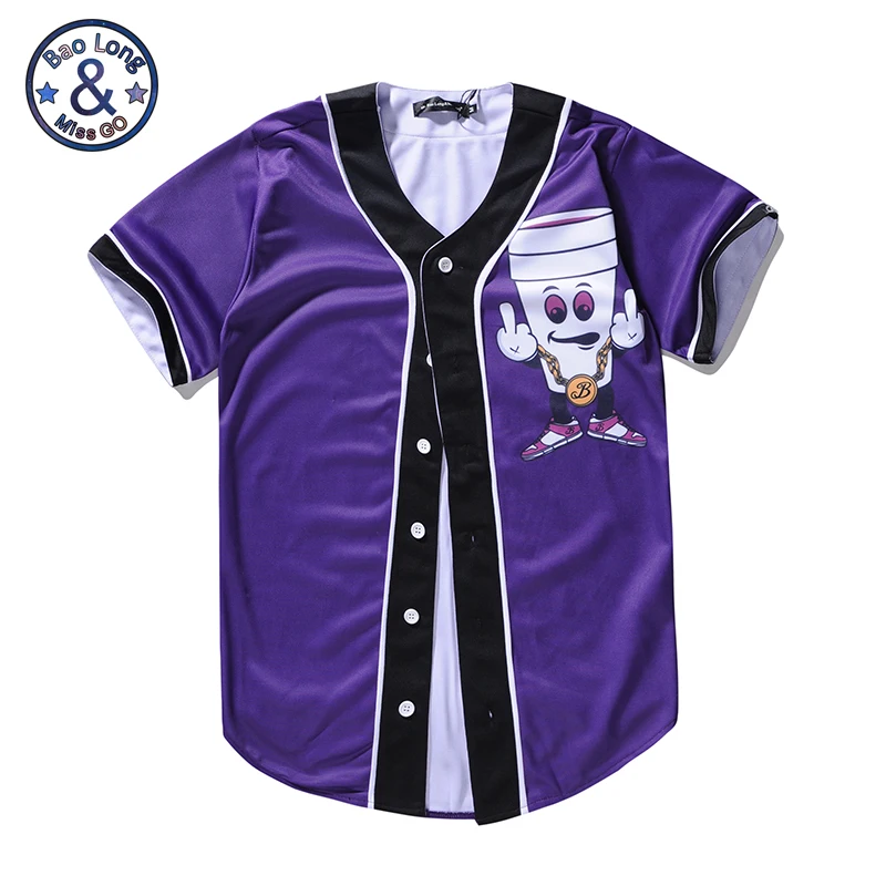 purple baseball shirts