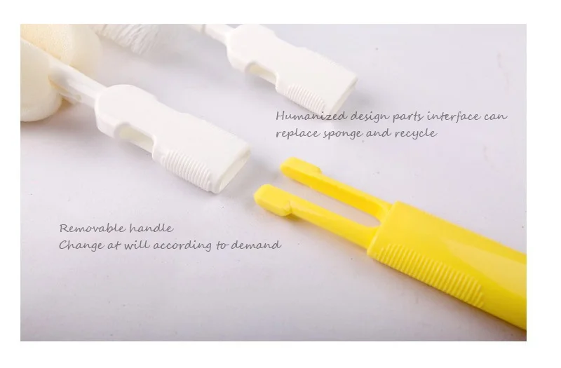 Bottle Brush Tool Set,Pacifier Brush Suction Pipe Brush 6-Piece Set,Bottle Cleaning Sponge Bottle Brush Tool Set