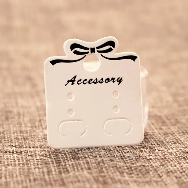 Product Spotlight: 100pcs/lot 3.5x4cm White Paper Earrings Card Small Jewelry Ear Studs Display Packaging Card Rectangle Label Tags Jewelry Cards