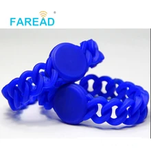 X100pcs nfc-браслет HF 13,56 МГц Ntag203 144 байт пвхс радиодатчиком