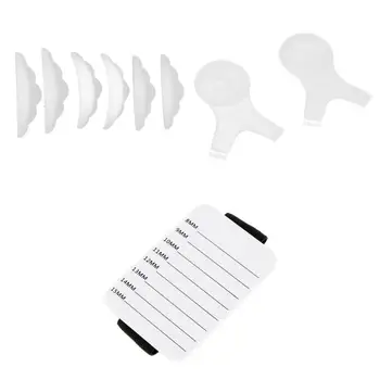 

Pack of 9 Lash Extension Tools Set - Eyelash Holder Pallet with Scale Lash Stands Glue Pallet + Lashes Perm Grafting Eye Pads