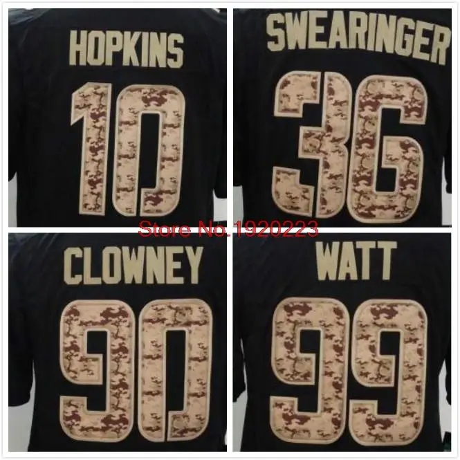 90 Jadeveon Clowney 36 D.J. Swearinger 10 DeAndre Хопкинс 99 JJ. вт Черный Салют Обслуживания Джерси