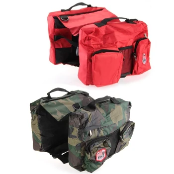 

Red Dog Saddle Bag Pet Samoyed Oxford Cloth Knapsack Outdoor Camping Hiking Backpack for Large Medium Sized Dog