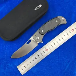 Nighthawk складной нож D2 лезвия из углеродного волокна Titanium ручка Отдых на природе Выживание нож охотничий нож EDC инструменты фрукты ножом