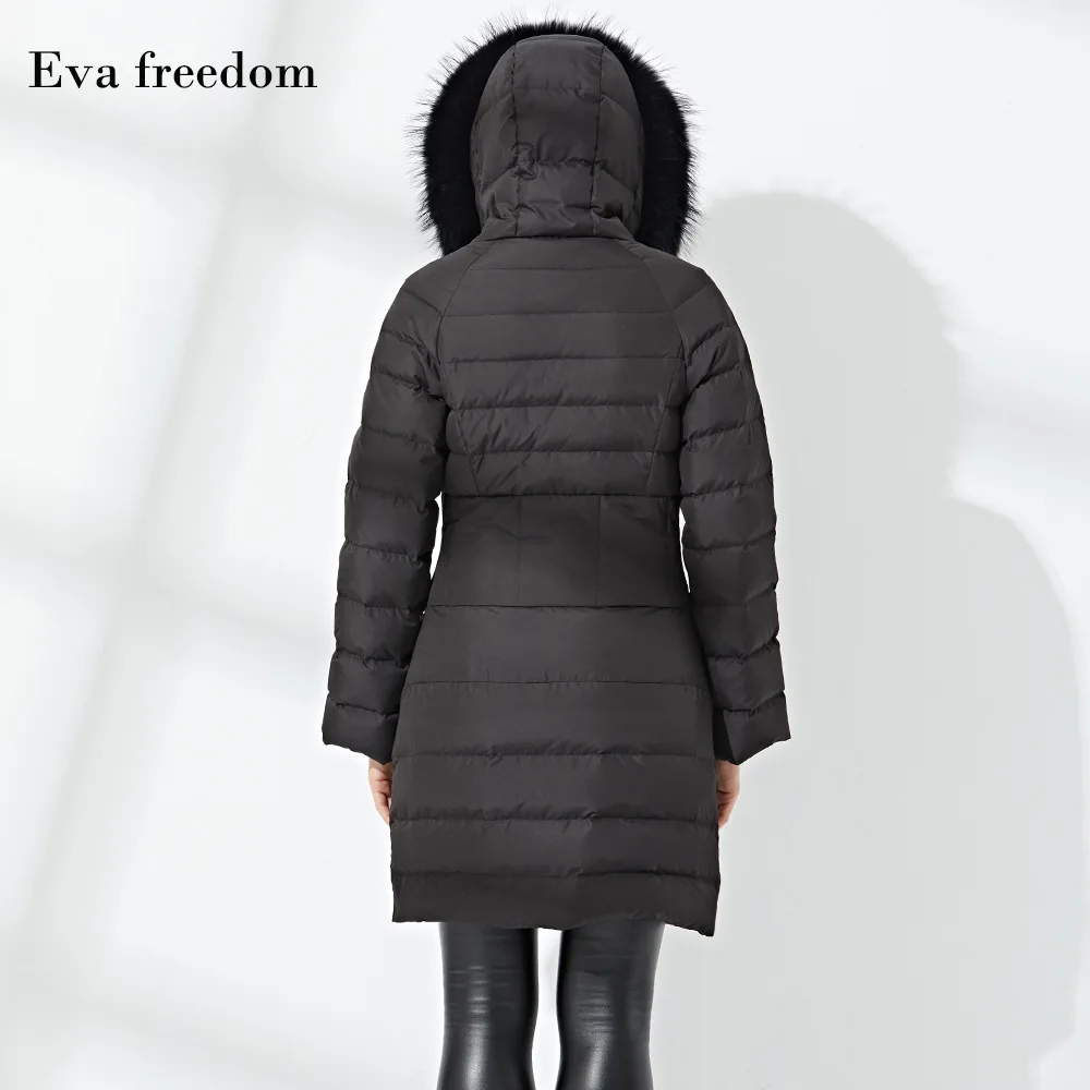 Veste Hiver 2018 Ef12228 Bas La Pour Euramerican Grand Nouveau Le Black Fourrure Femmes Liberté Taille Eva Manteau De Col Vers wZqRfxwgz