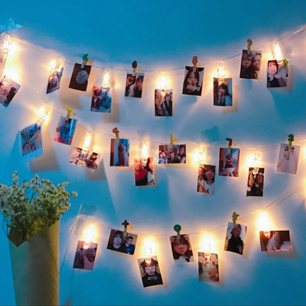 3.5M 20 LEDs Photo Clip Holder LED String lights For Christmas New Year