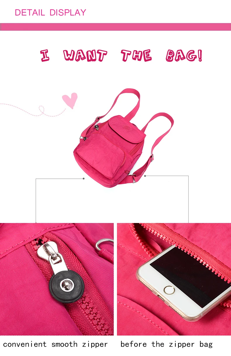 Saco de Viagem Ocasional Mochila Infantil De Menina