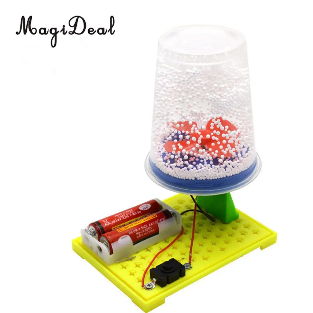 MAgiDeal 1Set Kids DIY Electric Electrostatic Snow Model Kit Physics Science Experimental Educational Toy