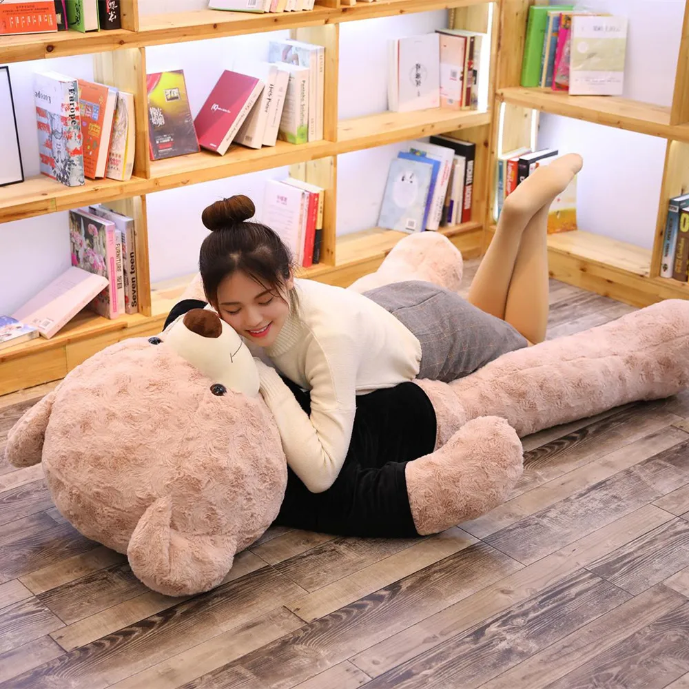 80CM/ 100CM T-shirt Love Teddy Bear Doll Large Plush Toy Big Bear Appease Stuffed Doll Female Birthday Gift Valentine's Day Gift