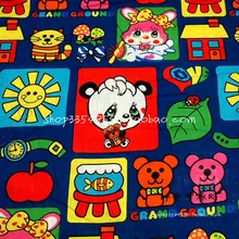 100*130 см jam rabbit GRAND GROUND panda льняная хлопчатобумажная ткань для шитья «сделай сам» Лоскутная работа рубашка для маленькой девочки одежда для кровати детская одежда
