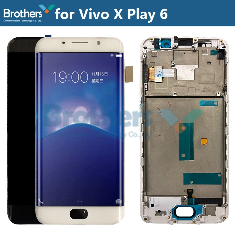 ЖК-дисплей с рамкой для Vivo X Play 6 сенсорный экран дигитайзером в сборе