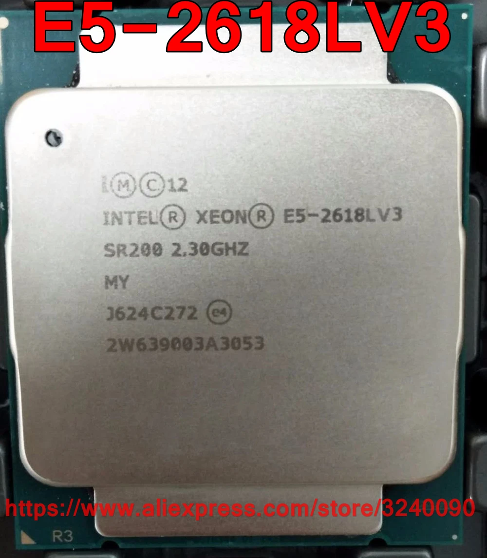 Intel ЦП Xeon E5-2618LV3 QS 2 30 ГГц 8-Cores 20M 75W Φ V3 процессор E5 2618LV3 Бесплатная доставка 2618L |