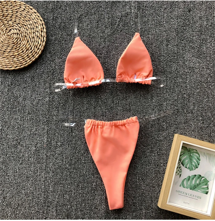 NewAsia Bikini 2019 Swimwear Women Beach Set  Sexy Beachwear Two Piece Set Thong Push Up Padded Bathing Set Summer Monokini