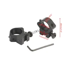 Тактический 2 шт. 25,4 мм Кольцевая база "Пикатинни" крепление для 11 мм Вивера рельс прицел пистолетный страйкбол крепления для охоты Каза