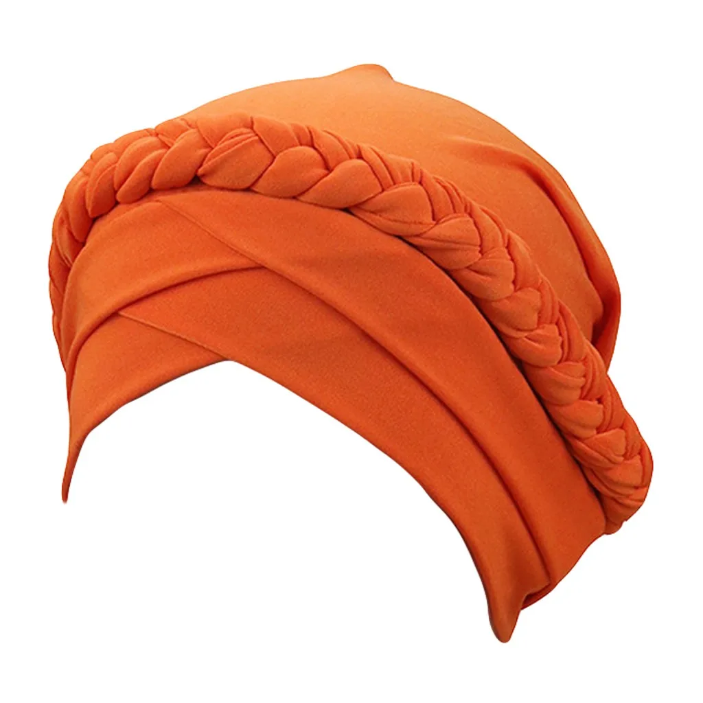 Мусульманские тюрбан шапочки под хиджаб Женская оплетка индийская шапка s мусульманская для женщин эластичный тюрбан шапка после химиотерапии шапка головной шарф обертывание тюрбан