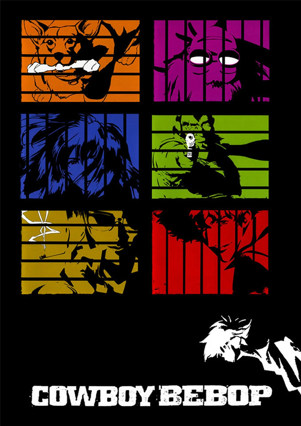 Poster Cowboy Bebop Gambar Stiker Dinding Bening Dekorasi Rumah Cetakan Kualitas Bagus Kertas Berlapis Putih|Wall Stickers| - AliExpress
