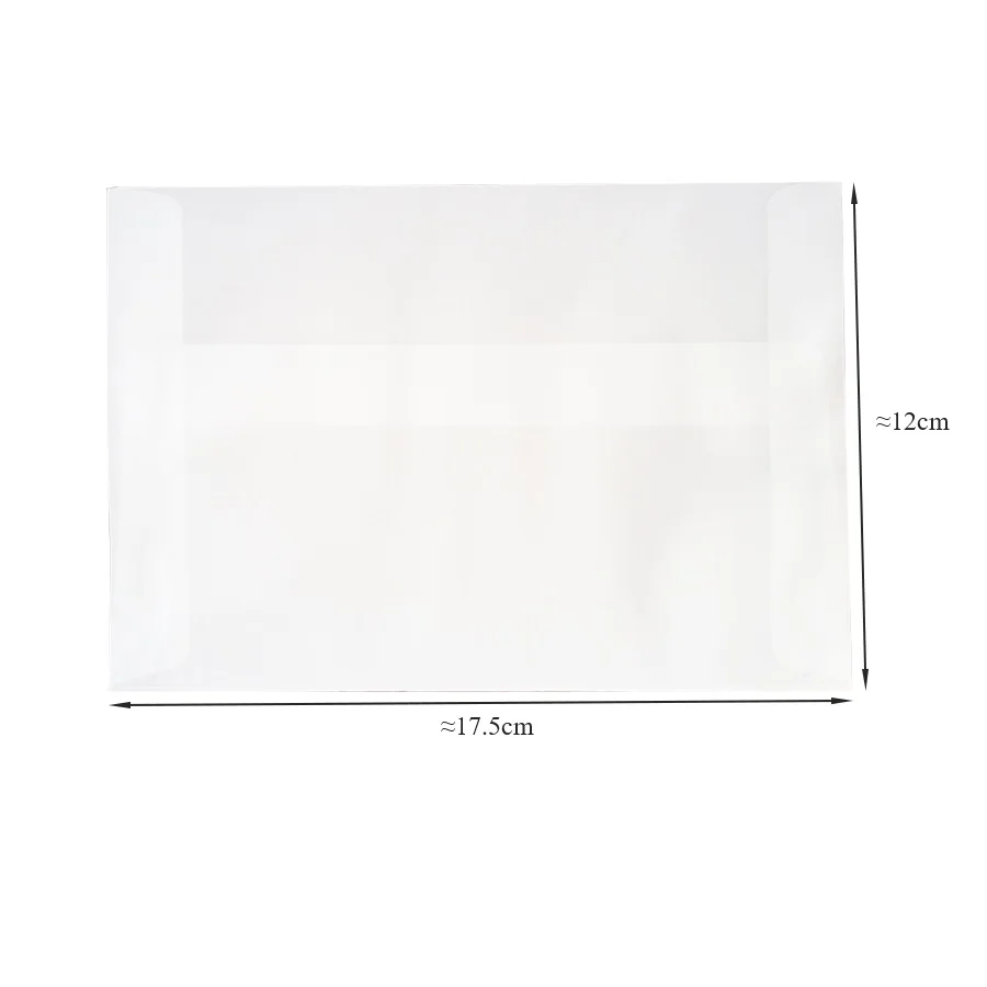 Lote em Branco Translúcido Velino Envelopes Faça Você Mesmo Multifuncional Presente Cartão Envelope Atacado 100 Pçs - Mod. 112999 3 Envelopes de papel
