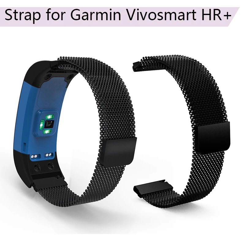 

Universal Magnetic Milanese Loop Wrist Band Strap GPS Watchbands Wristband WithTools for Garmin Vivosmart HR+ Approach X10 X40