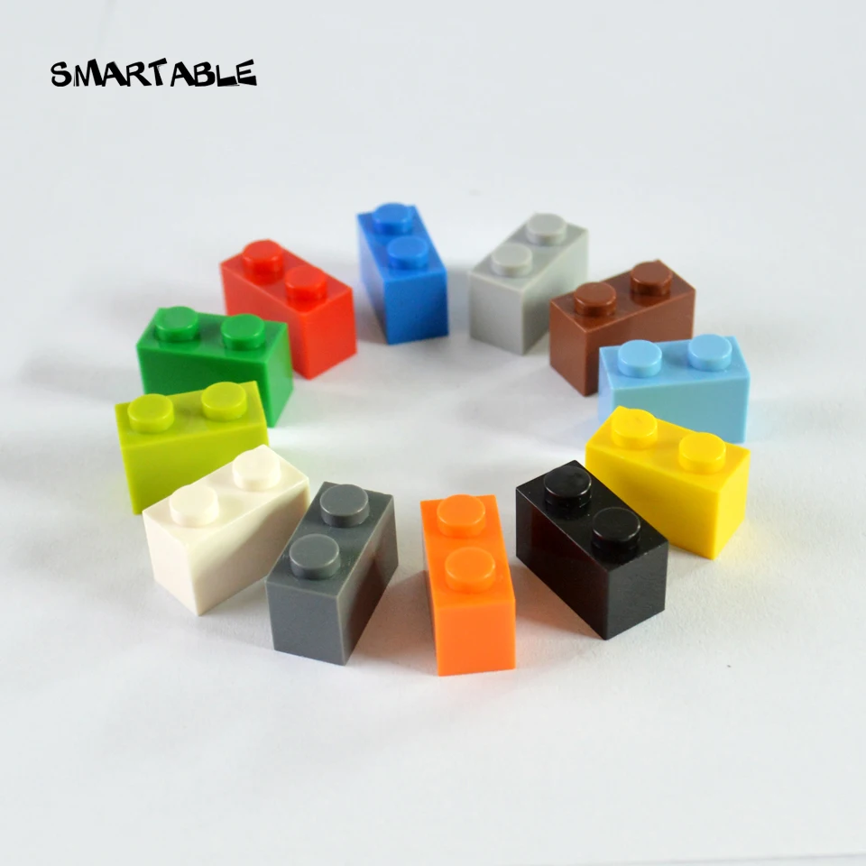 Умный кирпич 1X2 строительные блоки части DIY лого игрушки для детей развивающие