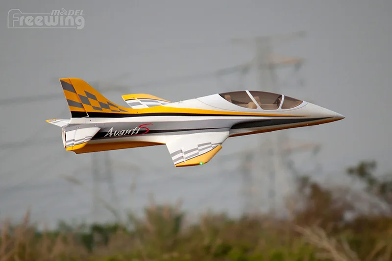 Модель радиоуправляемого самолета Freewing New EPO RC Plane Avanti S 80 мм EDF Jet plane металлический