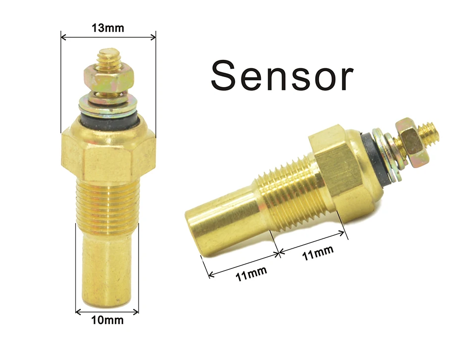 Дракон манометр 52 мм Авто температура воды датчик температуры 40-150 Цельсия метр белый светильник с датчиком