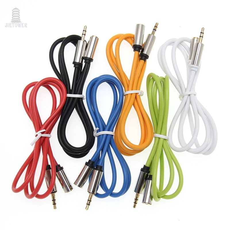 300pcs Jack 3 5 mm extend Audio Extension Cable for Huawei P20 Stereo 3 5mm Jack Aux Cable for Headphones Xiaomi Redmi 5 plus PC