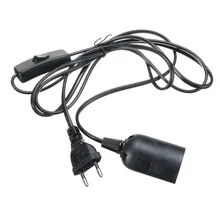 2 м кабель E27 основание светильника гнездо держатель лампы для рептилий Керамика инфракрасный излучатель тепла лампы светильник лампа US/EU/UK/AU разъем