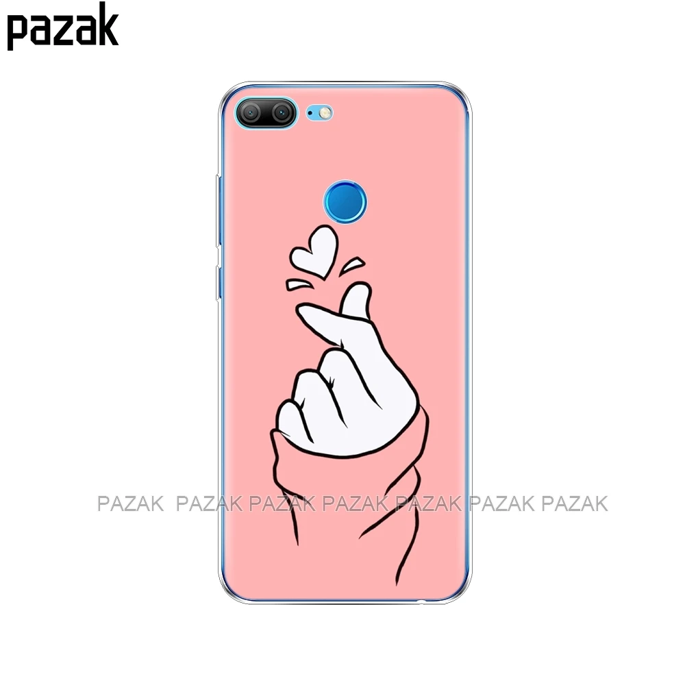 Силиконовый чехол для телефона Huawei Honor 10 V10 3c 4C 5c 5x 4A 6A 6C pro 6X 7X 6 7 8 9 LITE love on the finger