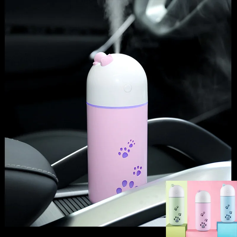 

Car air humidifier USB cute pet humidifier home mute creative car mini air purifier pink yellow blue