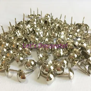 

Free shipping 500pcs/lot 11mm Nickel Plated Home or Garden Decorative Tack, Hobnail, Upholstery Nail