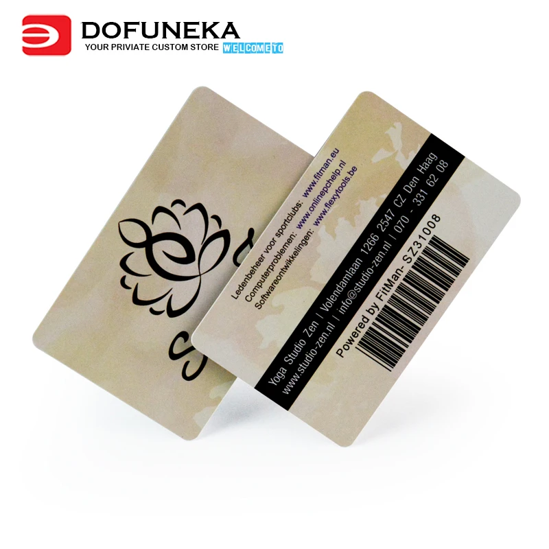Credit card size 85.5*54MM dimension customized membership card PVC card with barcode and QR ...