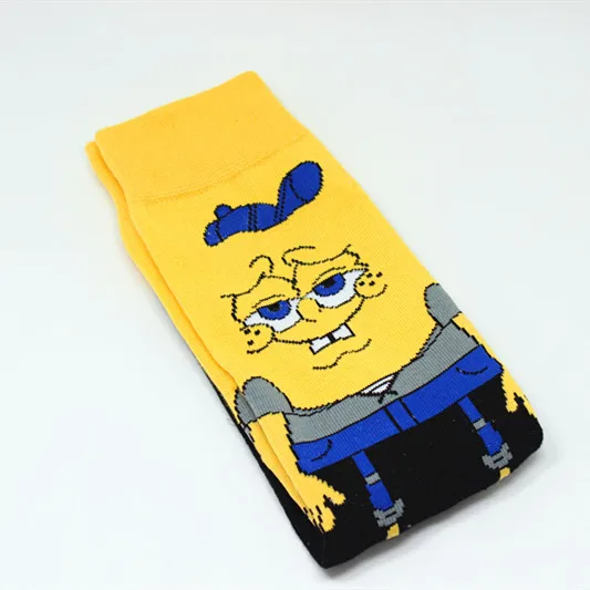 Creative anime print socks fashion funny novelty cartoon men women sock comfort happy colorful stitching cotton Skateboard socks