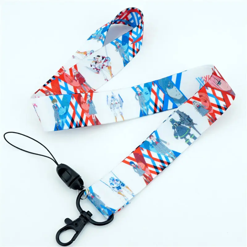 

Anime DARLING in the FRANXX Neck Strap Lanyards Cell Phone Rope Strap Clip Charm Cords Lariat Keychain Pendant Cosplay Gift New