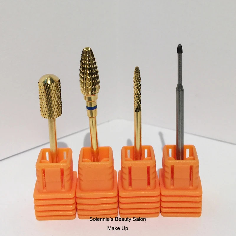 

Nails Drills Set - Large Barrel Smooth Top - Large Cone - UNC - Cuticle Clean Bit - Carbide Drills