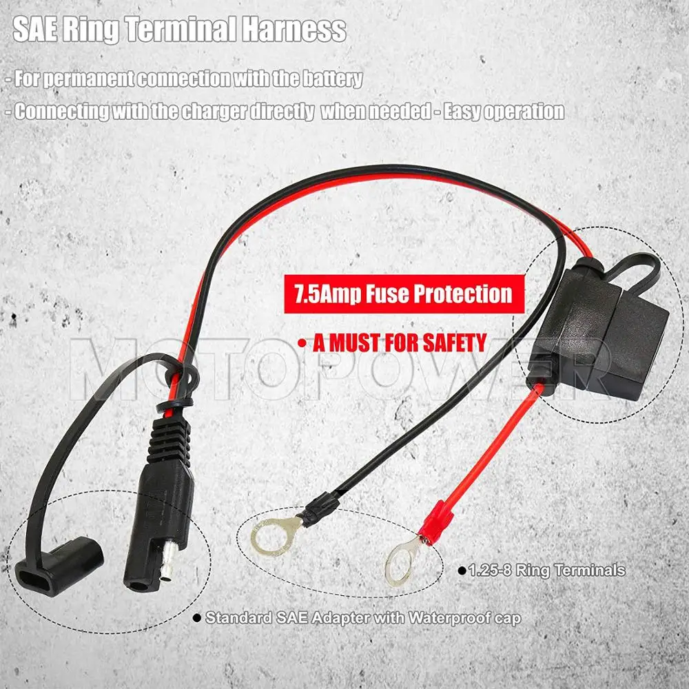 MOTOPOWER MP00205A 12 V 800mA Автоматический Смарт мотицикл зарядное устройство для автомобиля, RV, ATV, лодки MOTOPOWER MP00205A 12 V 800mA Автоматический Смарт мотицикл зарядное устройство для автомобиля, RV, ATV, лодки