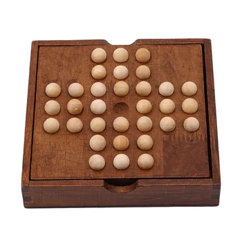 

Europe Board Game Single Chess Peg Solitaire Diamond Move Independently Cognitive Ability Toy Adult Classical Educational Toys