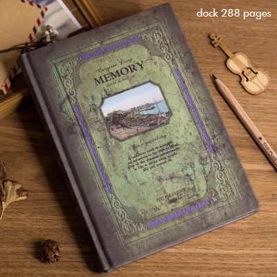 Ретро записная книжка для путешественников, креативный планировщик формата А5, 21x14,5 см, 320 страниц/240 страниц/288 страниц, винтажный узор - Цвет: 10