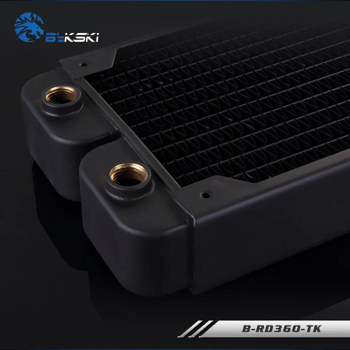 Preise Bykski 38mm Dicke 360mm Kupfer Computer Wasser Kühlmittel Entladung Kühlkörper Kühler Tauscher für 3*12cm fan Raidator