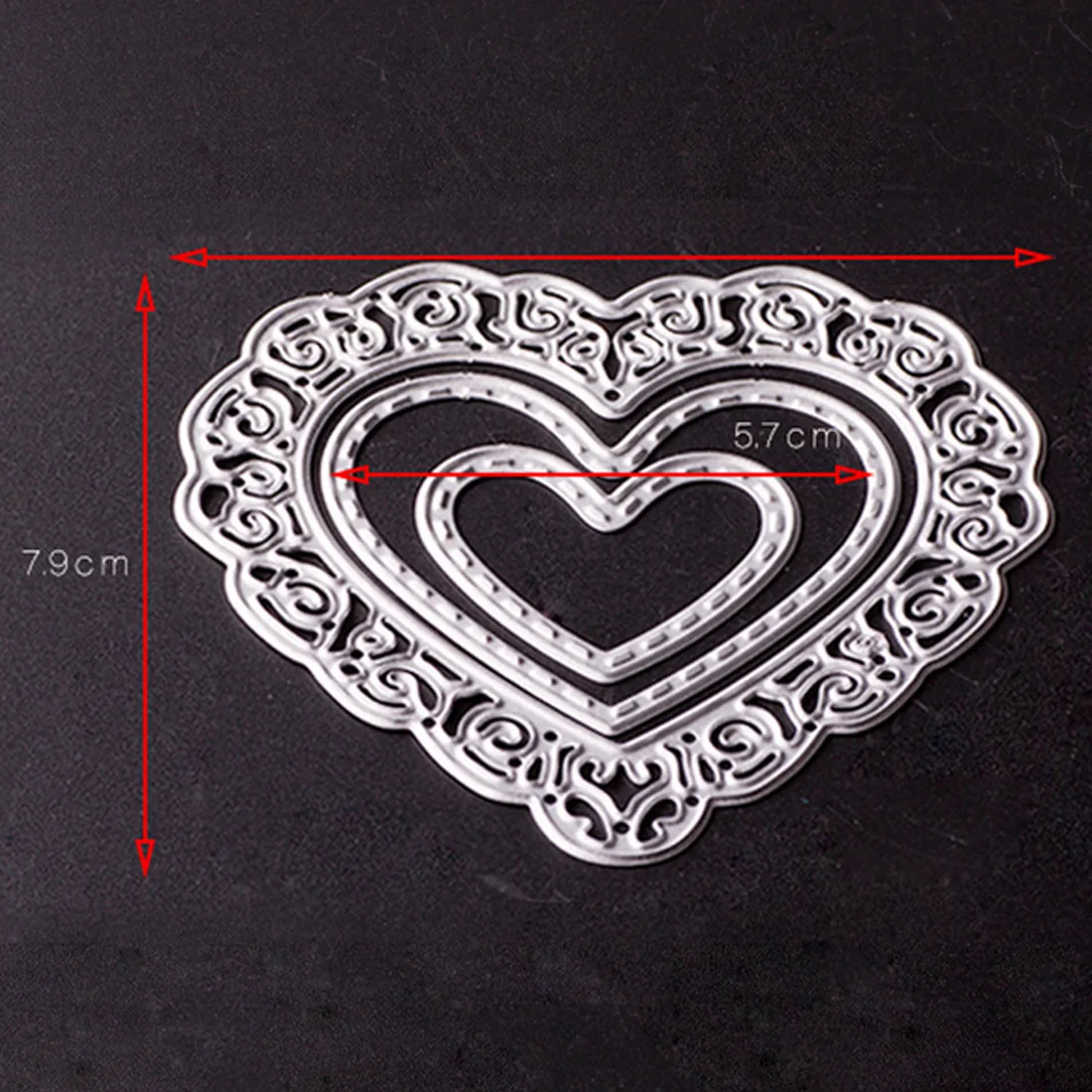 

Cutting Dies Love Heart Metal Cutting Dies Stencils Set For DIY Scrapbooking Photo Album Embossing Decorative Craft