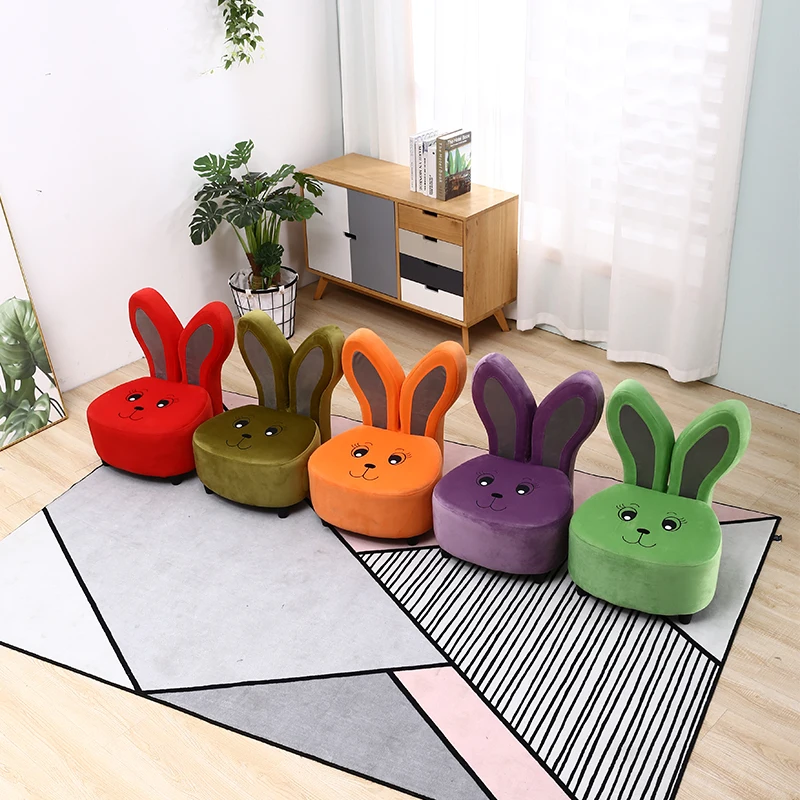 Sofa seat for children boys and girls Lovely rabbitBaby sofa Lazy person cloth art small sofa Cartoon single kid chair Sofa seat for children boys and girls Lovely rabbitBaby sofa Lazy person cloth art small sofa Cartoon single kid chair