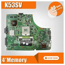 K53SV Motherboard REV 2.1,2.3,3.0,3.1 Para For Asus X53S A53S K53S K53SC P53SJ K53SM K53SJ Laptop motherboard Mainboard HM65