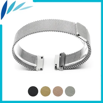 Stainless Steel Watch Band 16mm 18mm 20mm 22mm 23mm for Movado Magnetic Clasp Strap Quick Release Loop Wrist Belt Bracelet Black 22mm quick release ceramic watchband tool for tissot longines mido luminox seiko watch band steel butterfly clasp wrist strap