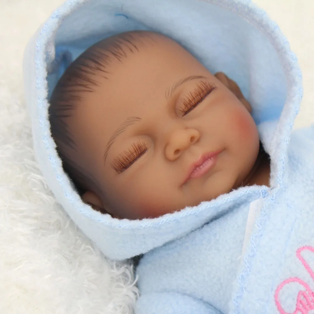 Npkdoll Bebe куклы Reborn с мягкой силиконовый корпус черный кожи Новорожденные дешевле
