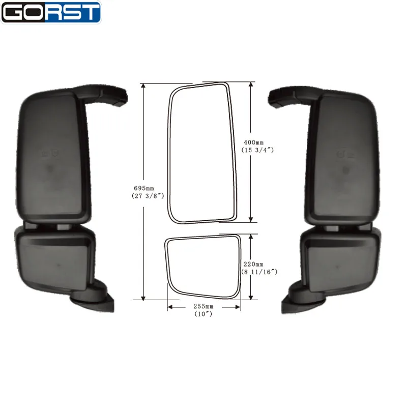 Аксессуары для автомобиля-Стайлинг отражатель зеркало заднего вида боковое зеркало внешняя сборка для CAMC тяжелый грузовик ручной или электрический мотор